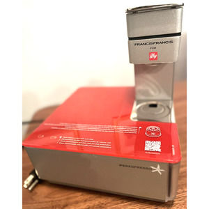 illy Francis FY1 Metodo Iperespresso Red & Silver Espresso Coffee Maker Machine